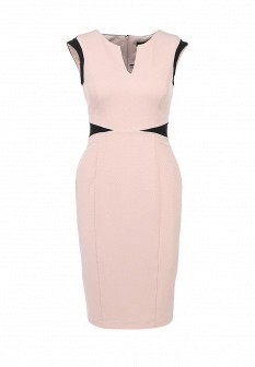 Платье Dorothy Perkins, цвет: розовый, черный. Артикул: DO005EWDLB22. Женская одежда / Платья и сарафаны / Повседневные платья