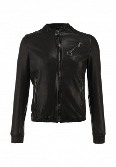 Куртка кожаная Marciano Guess, цвет: черный. Артикул: GU643EMCND25. Мужская одежда / Верхняя одежда / Кожаные куртки